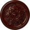 Ekena Millwork Katheryn Ceiling Medallion (Fits Canopies up to 2 1/8"), 14 1/2"OD x 2 3/4"P, Brushed Mahogany CM14KTBMF - alternate 1